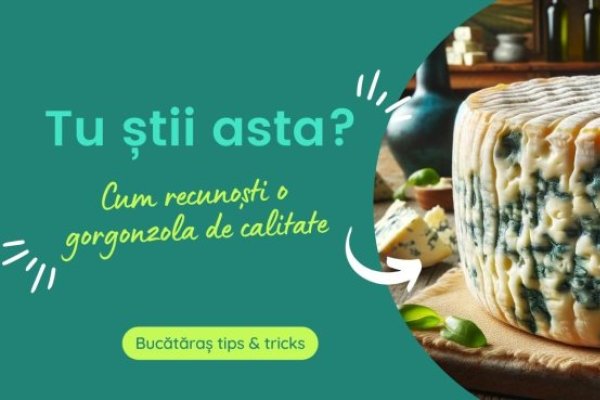 Cum recunoști o branză gorgonzola de calitate. Care este semnul ce diferențiază produsele!