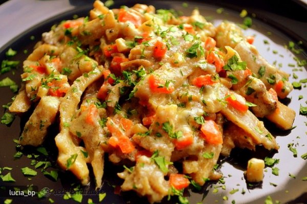 Pleurotus cu Sos de Gorgonzola