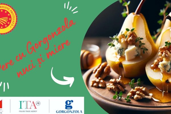 Pere cu brânză gorgonzola, nuci și miere! Un deliciu!!!