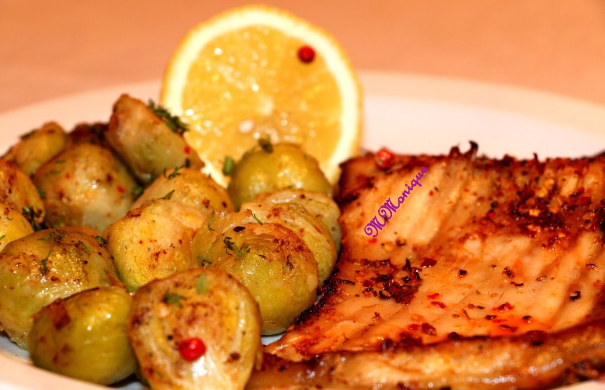 Crap cu varza de Bruxelles