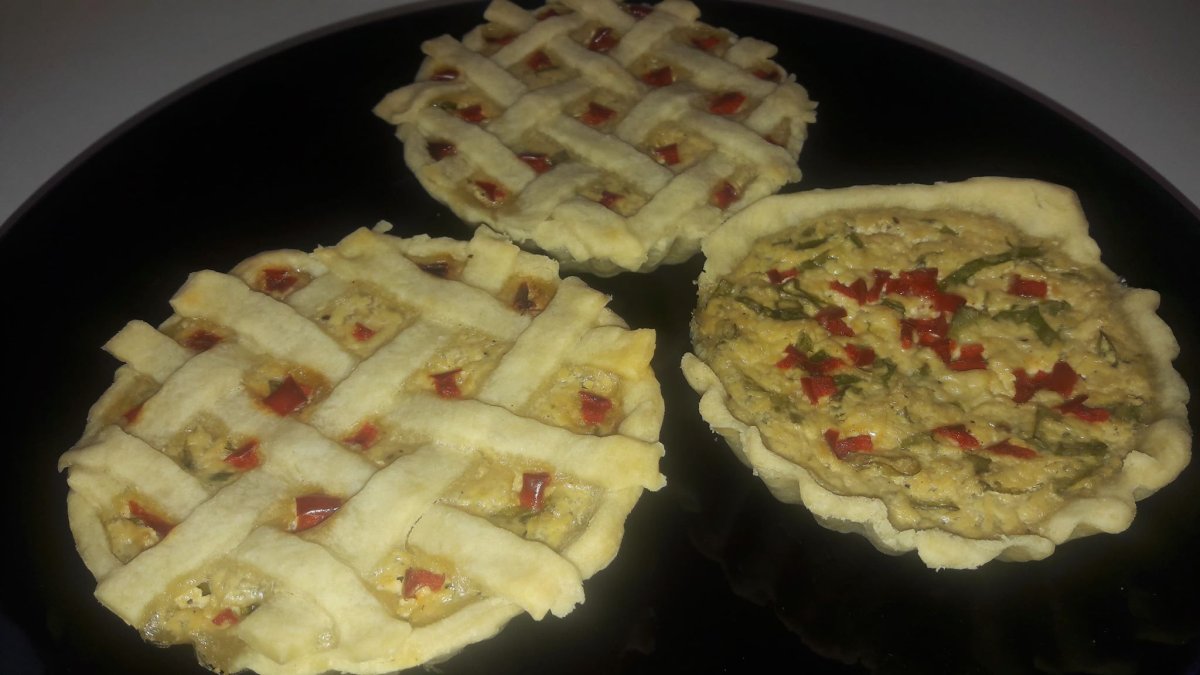 Minitarte cu branza tofu - reteta de post